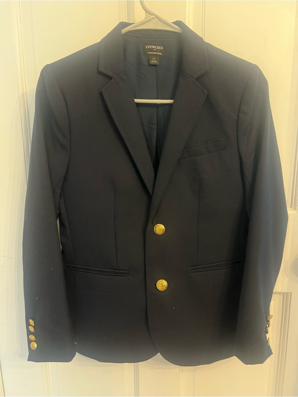 J. Crew Factory Boys' Navy Blazer with Gold Buttons